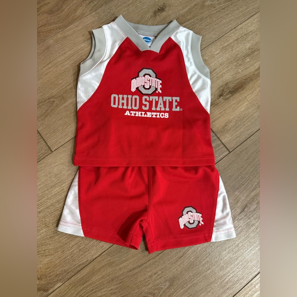 NCAA Ohio State Kids Matching Set - Red and White